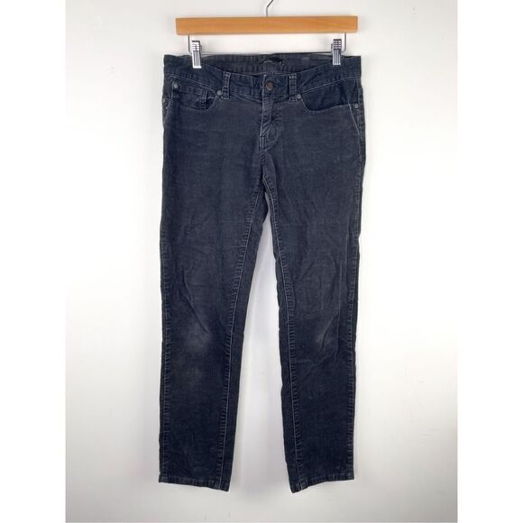 PrAna Women's Canyon Micro Cord Pants Corduroy Jeans Gray Stretch - Picture 1 of 10